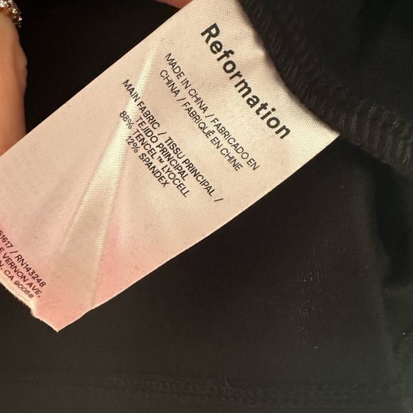 NEW Reformation Luca Long Sleeve Knit Top in Black | size S - Picture 6 of 7